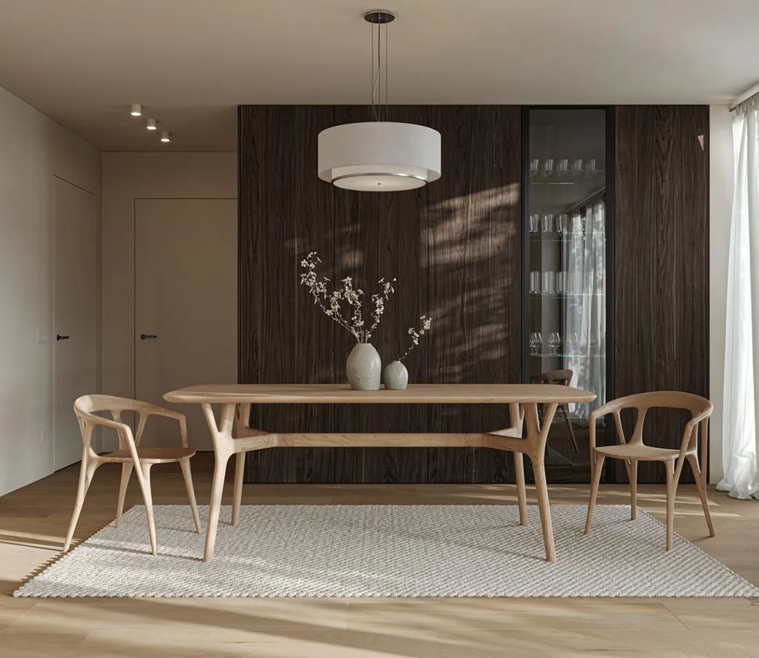 Ergonomic Oak Chair